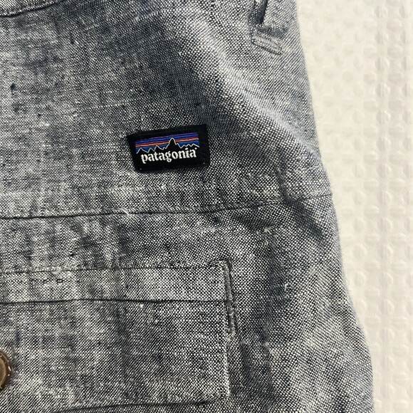 Patagonia Men’s Back Step Shorts Organic Hemp Blue Walking Golf Casual 40 - Picture 4 of 6